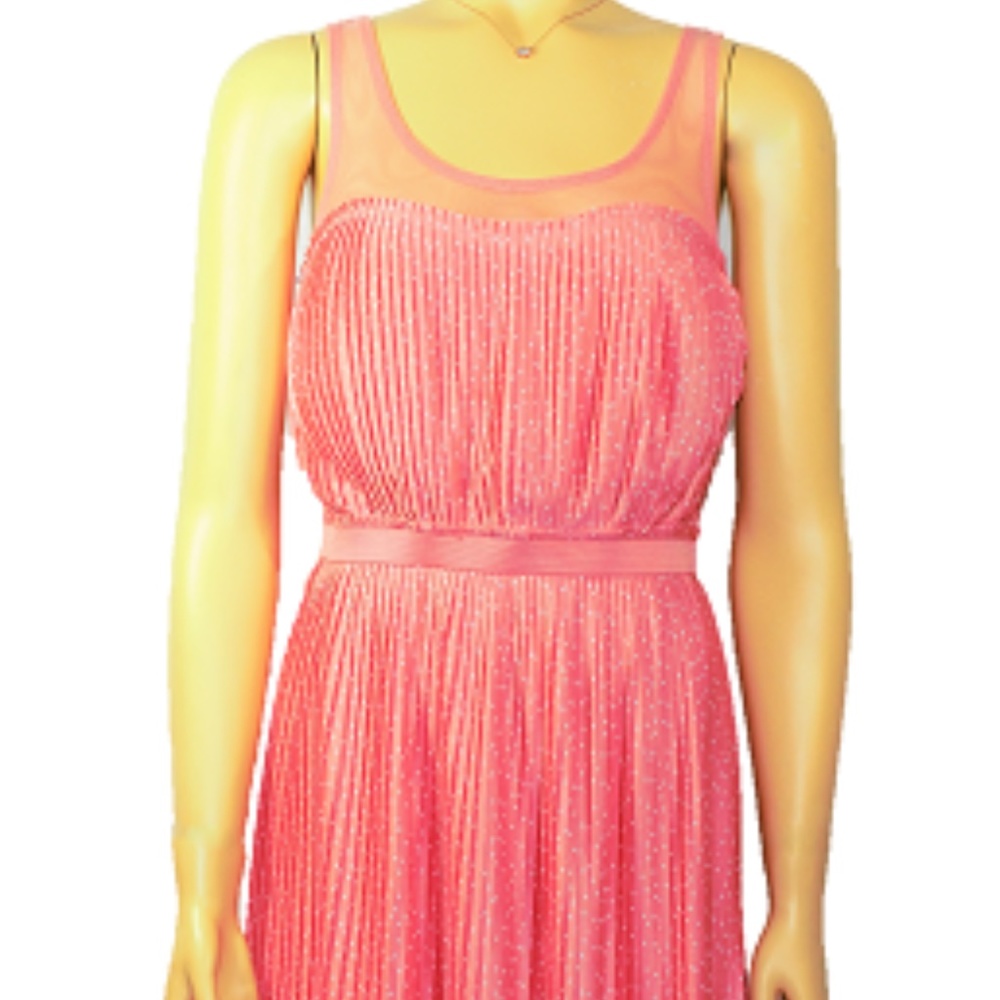 Polka dot Coral Dress